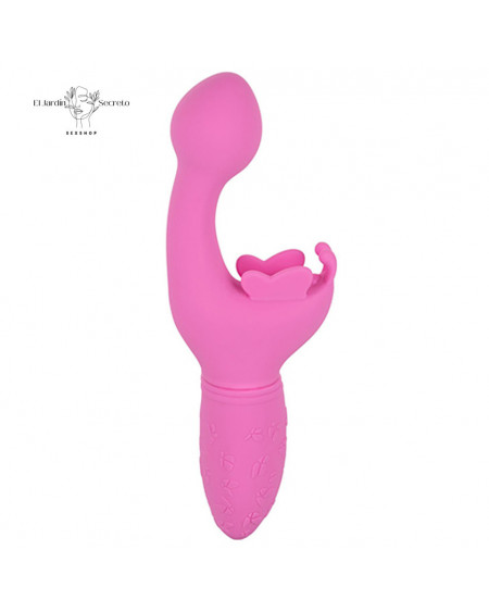 Vibrador Rosa Butterfly Kiss Punto G Clitoris Alas Vibradoras y Alta Potencia
