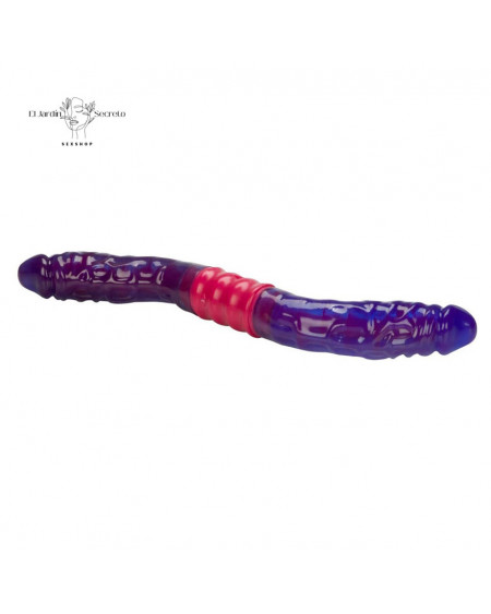 Vibrador 38cm Dual Vibrating Flexi-Dong Vaginal Anal Doble Motores Dual