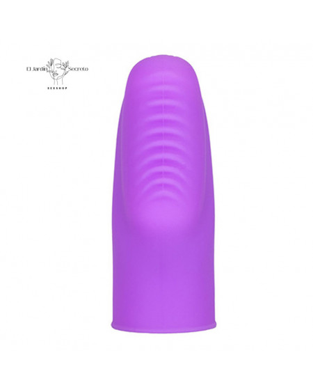 Dedal acanalado con Bala Vibradora Finger Banger Purple Calextics