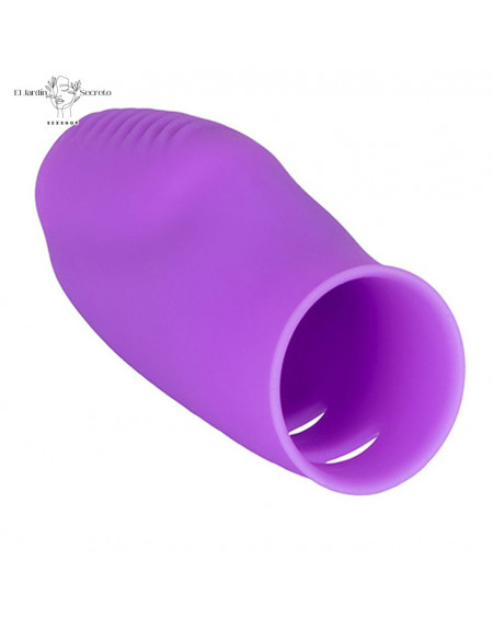 Dedal acanalado con Bala Vibradora Finger Banger Purple Calextics