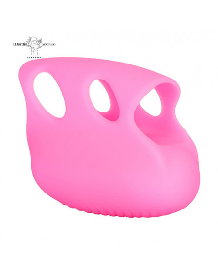 Dedal acanalado con Bala Vibradora Finger Tingler Pink Calextics