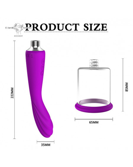 Bomba de Succion con Vibracion Para Clitoris Pezones Vagina Alon A Pink Sex Toys