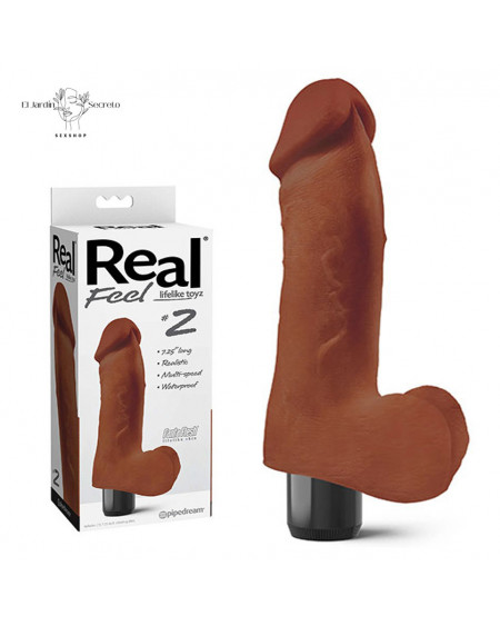 Vibrador Realista Sexo Vaginal Punto G Real Feel No. 2 Brown Pipedream