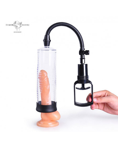 Bomba de Succión para pene Bomba Transparente con Piston