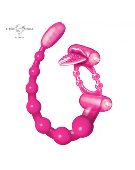 Anillo Pene con Vibrador EXTREME SCORPION Lengua Anal y Bolas Anales