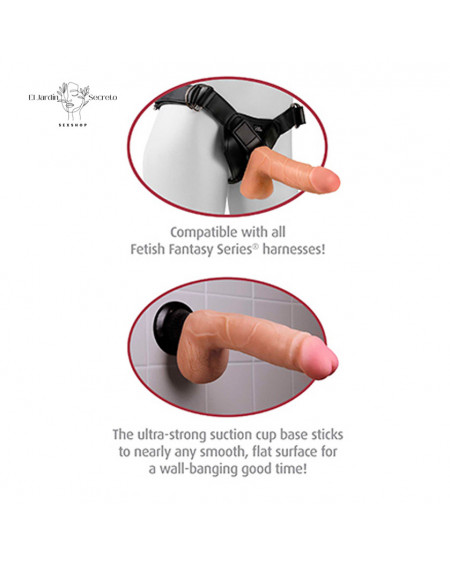 Vibrador 29cm realista con testículos Real Feel Deluxe Pipedream