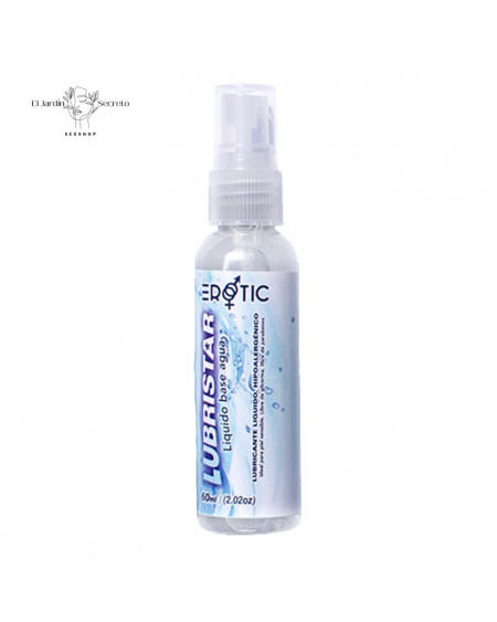 Lubricante Anal Vaginal Hipoalergénico Base Agua Erotic Lubristar 60 ml