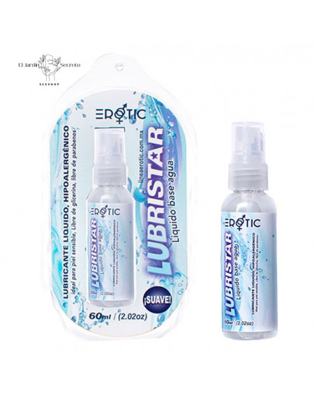 Lubricante Anal Vaginal Hipoalergénico Base Agua Erotic Lubristar 60 ml