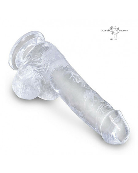 Dildo realista 19cm Sexo Anal o Vaginal Pegging King Cock Clear Pipedream
