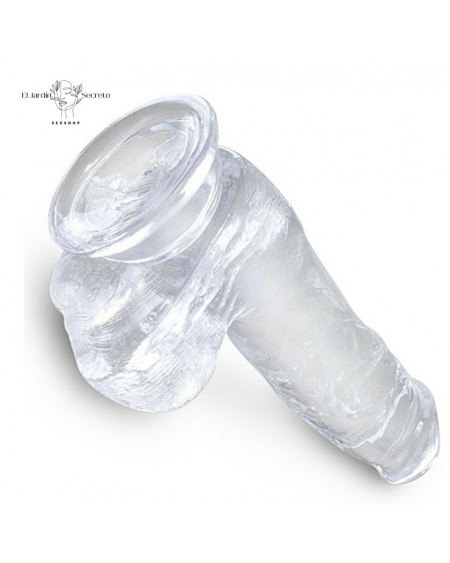 Dildo realista 19cm Sexo Anal o Vaginal Pegging King Cock Clear Pipedream