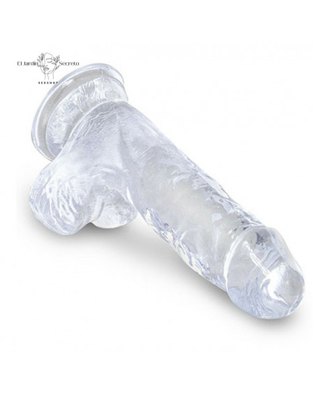 Dildo realista 13cm Sexo Anal o Vaginal Pegging King Cock Clear Pipedream