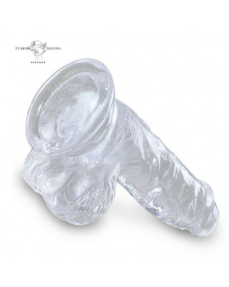 Dildo realista 13cm Sexo Anal o Vaginal Pegging King Cock Clear Pipedream