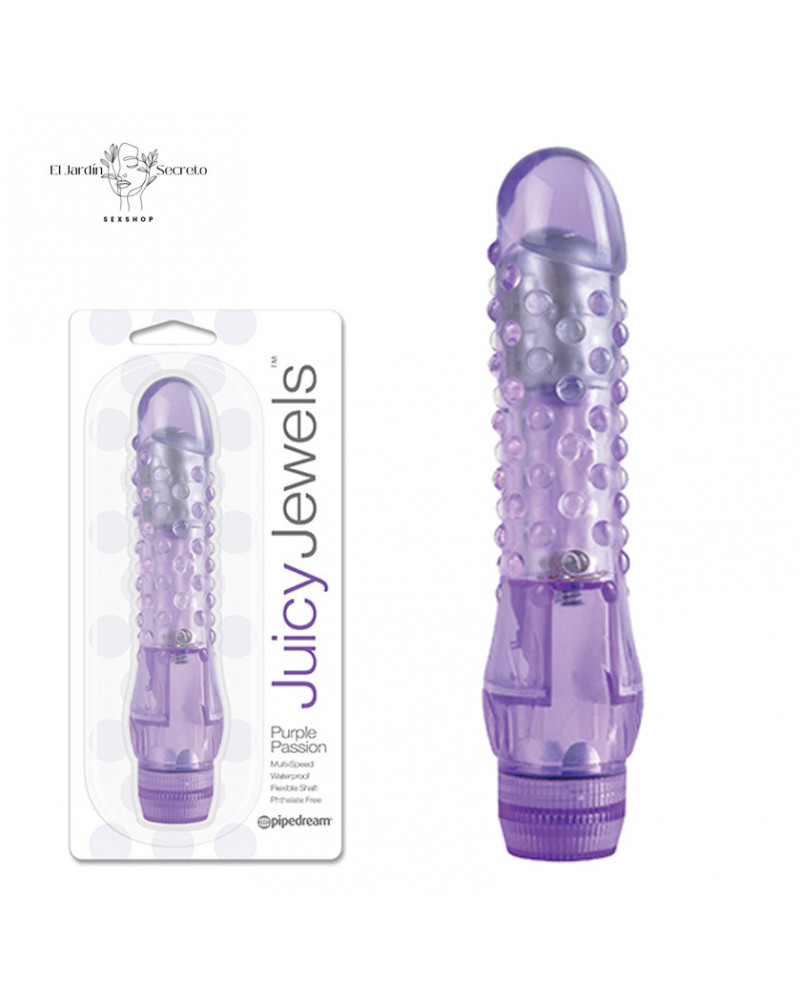 Vibrador 15 cm Suave y Flexible para Mujer Purple Passion Pipedream