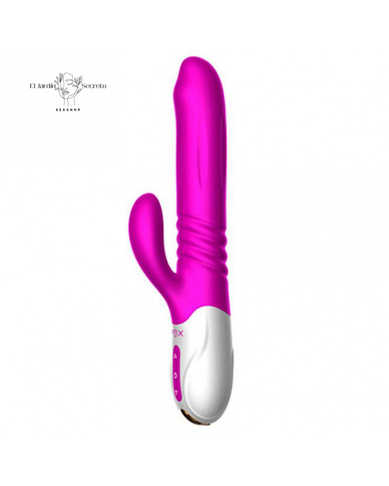 Vibrador FOX T2 con Expansión, Empuje y Estimulación Clitorial