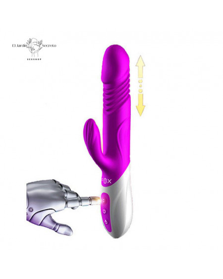 Vibrador FOX T2 | Expansión, Empuje y Vibración Clitorial | Silicona Premium