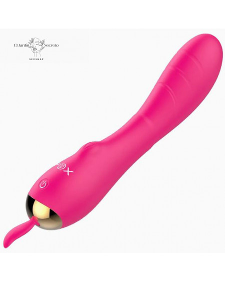 Vibrador 20cm Recargable USB de silicón Punto G y Clitoris Mary Fox