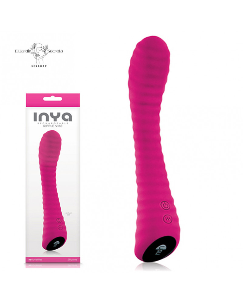 Vibrador INYA Ripple de Silicona Suave Punto G Pink NS Novelties