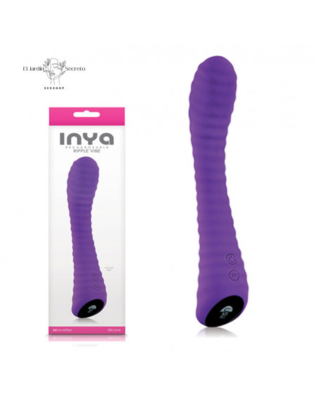 Vibrador INYA Ripple de Silicona Suave Punto G Purple NS Novelties