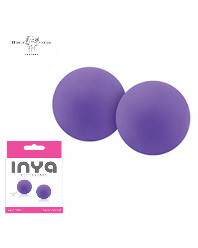 Bolas Kegel de Silicona Mini Pélvico y Placer Interno Purple NS Novelties