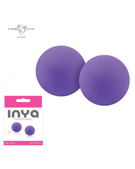 Bolas Kegel de Silicona Mini Pélvico y Placer Interno Purple NS Novelties