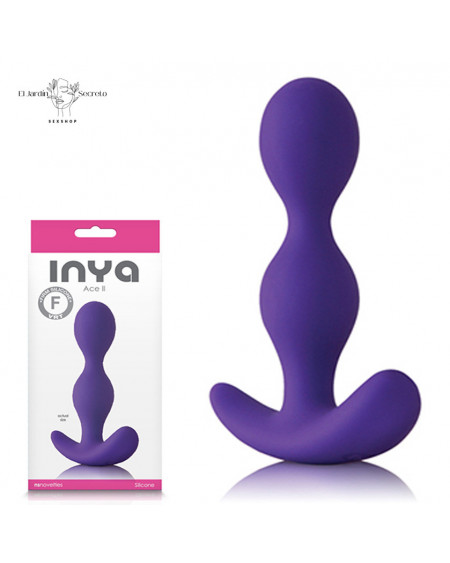 Plug Anal ACE de Silicona Plug Anal Seguro Ace II Purple NS Novelties