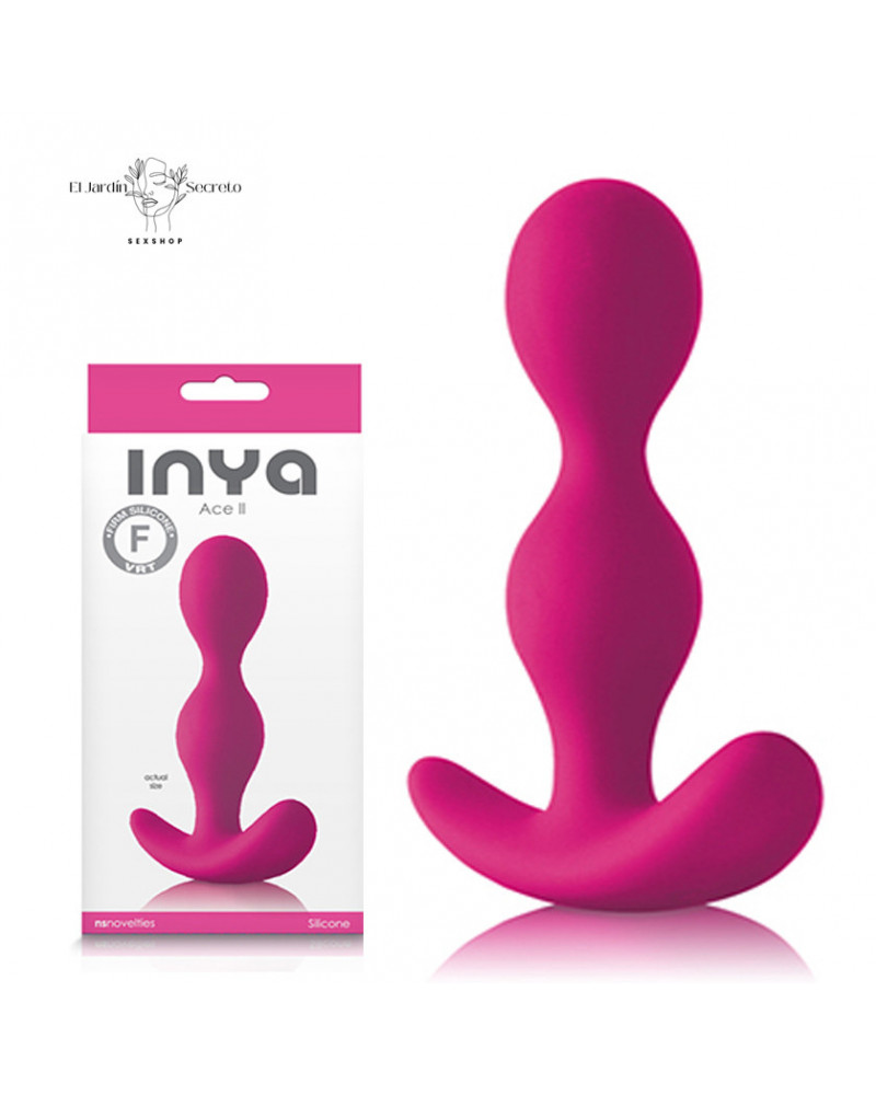 Plug Anal ACE de Silicona Plug Anal Seguro Ace II Pink NS Novelties