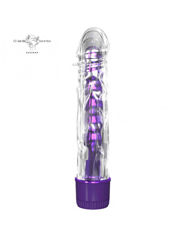 Vibrador Twister 17cm Funda Morada Texturizada y Uso Vaginal o Anal