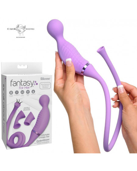 Climax-Her Succionador de Clítoris 12 Modos Vibración de Clítoris Dual Premium