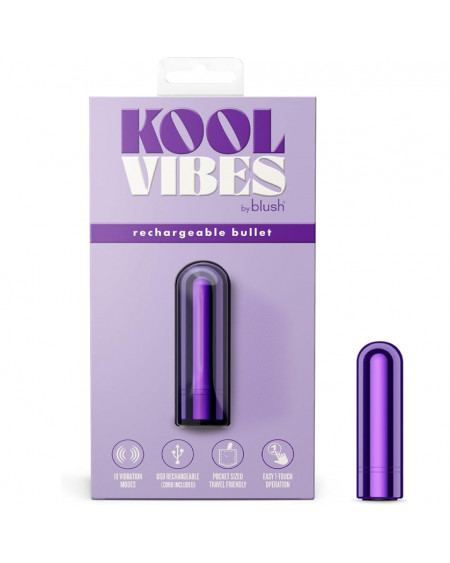 Mini Bala Vibrador Estimulador de clítoris Kool Vibes Morado
