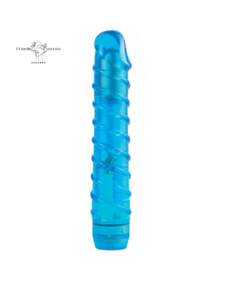 Vibrador 15cm Flexible Clítoris y Punto G Aqua Crystal Pipedream