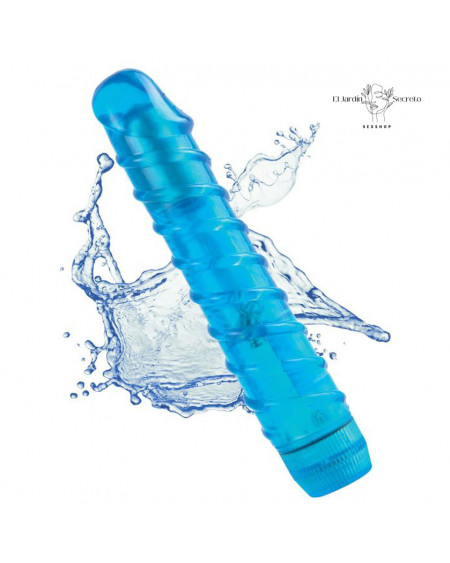 Vibrador 15cm Flexible Clítoris y Punto G Aqua Crystal Pipedream