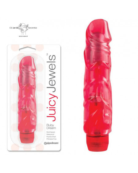 Vibrador 15cm Flexible Clítoris y Punto G Ruby Dream Pipedream