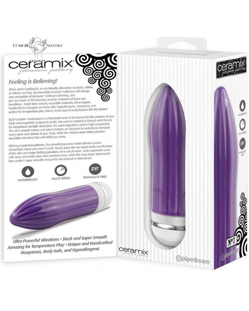 Vibrador 15cm Pipedream Ceramix N7 Estimulación del Punto G y Clítoris