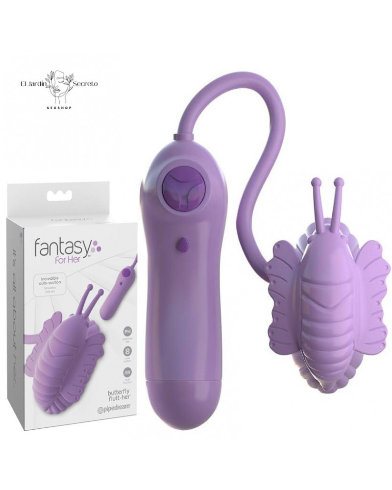 Vibrador Butterfly Flutt-Her – Estimulador de clítoris con succión y vibración