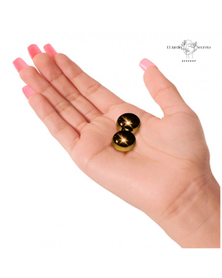 Ben Wa Balls Gold | Bolas Vaginales de Metal Premium