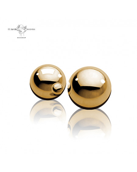 Ben Wa Balls Gold | Bolas Vaginales de Metal Premium