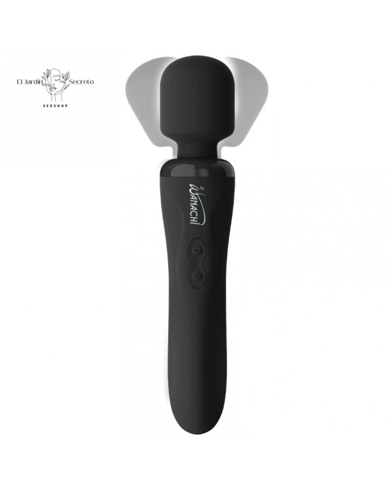 Vibrador Wanachi Body 22cm Negro para Clítoris y Masaje Corporal
