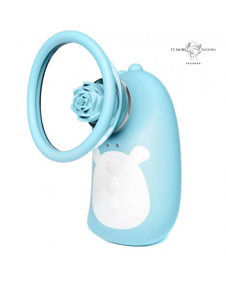Vibrador y Succionador de Clítoris Rotación Dinosaur Pump and Flower
