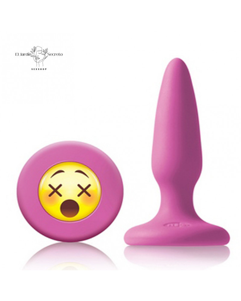 Plug anal 8cm Silicón Moji WTF Pink NS Novelties Mojis Emojicon
