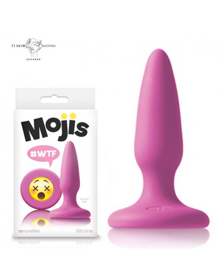 Plug anal 8cm Silicón Moji WTF Pink NS Novelties Mojis Emojicon