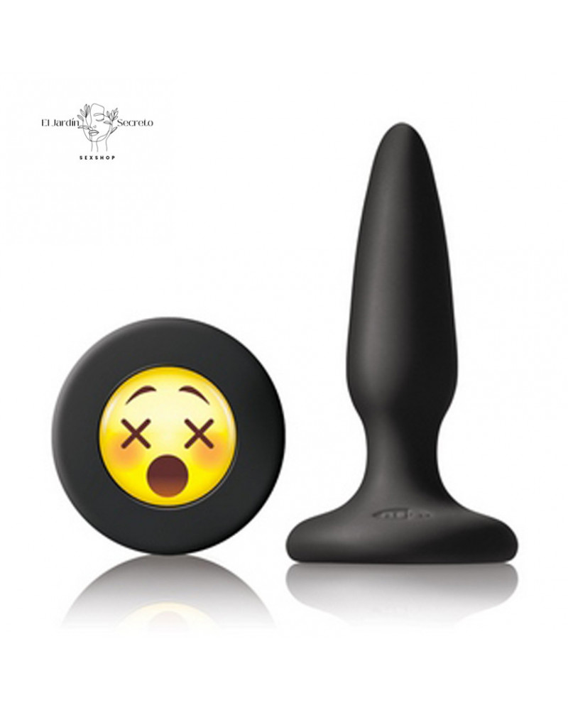 Plug anal 8cm Silicón Moji WTF Black NS Novelties Mojis Emojicon