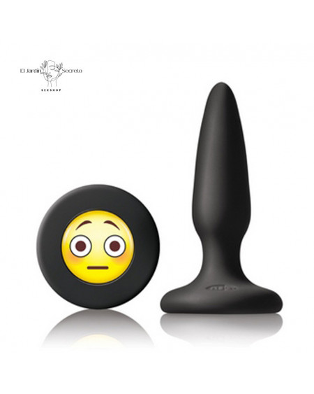 Plug anal 8cm Silicón Moji OMG Black NS Novelties Mojis Emojicon