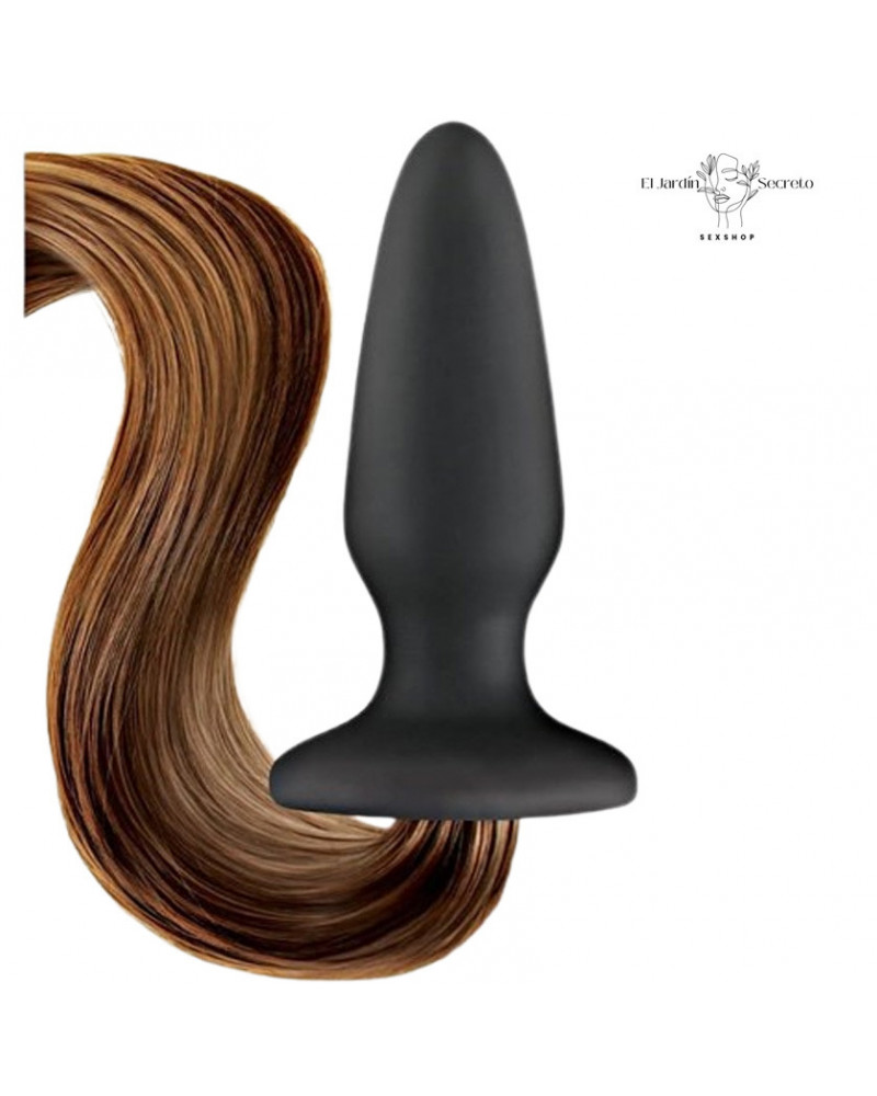 Plug Anal 5cm Filly Tail Chestnut con Cola Caballo para Fantasías