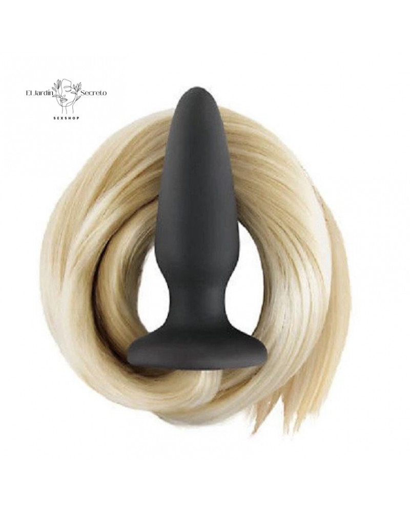 Plug Anal 5cm Filly Tails Palomino con Cola Caballo para Fantasías