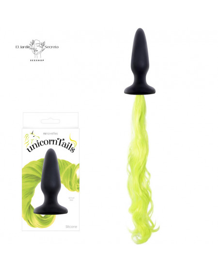 Plug Anal Unicorn Tail Amarillo Fantasías Erótica y Sexo Anal