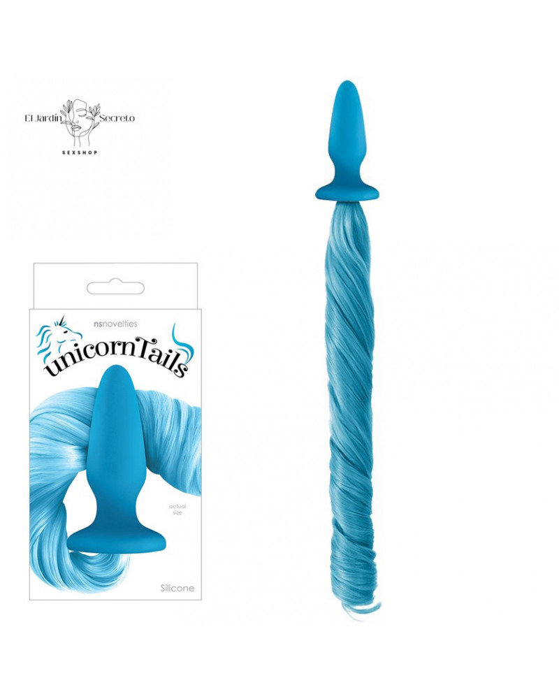 Plug Anal Unicorn Tail azul pastel Fantasías Erótica y Sexo Anal