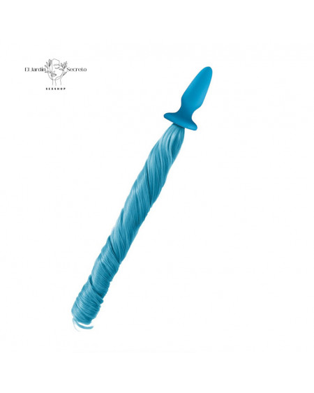 Plug Anal Unicorn Tail azul pastel Fantasías Erótica y Sexo Anal