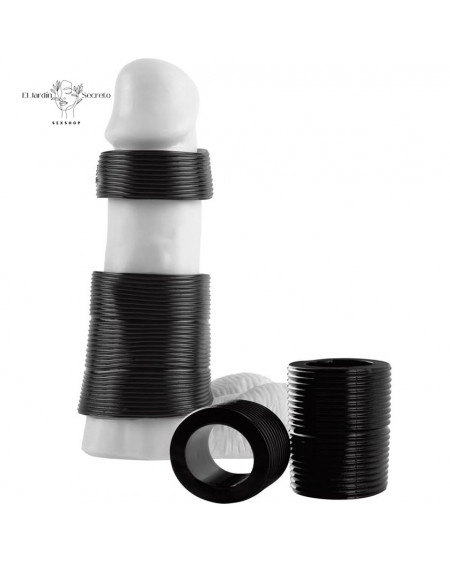 Kit de Anillos Para Pene Erección Firme y Control Total