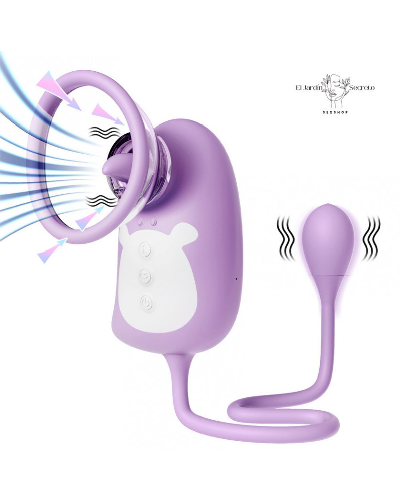 Succionador con Bala Vibradora para Clítoris Penguin And Tongue