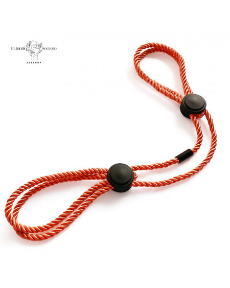 Esposas y Tobilleras Rojo Nylon Ajustables BDSM para Sujeción y Bondage